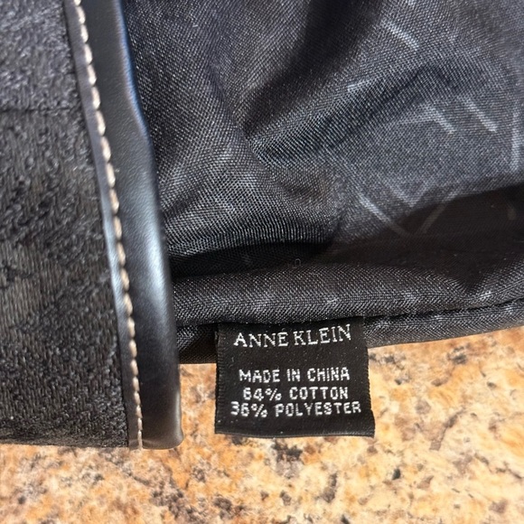 Anne Klein New York Women's Travel Bag Black Travel/Tote Monogram Print Logo - Picture 6 of 16